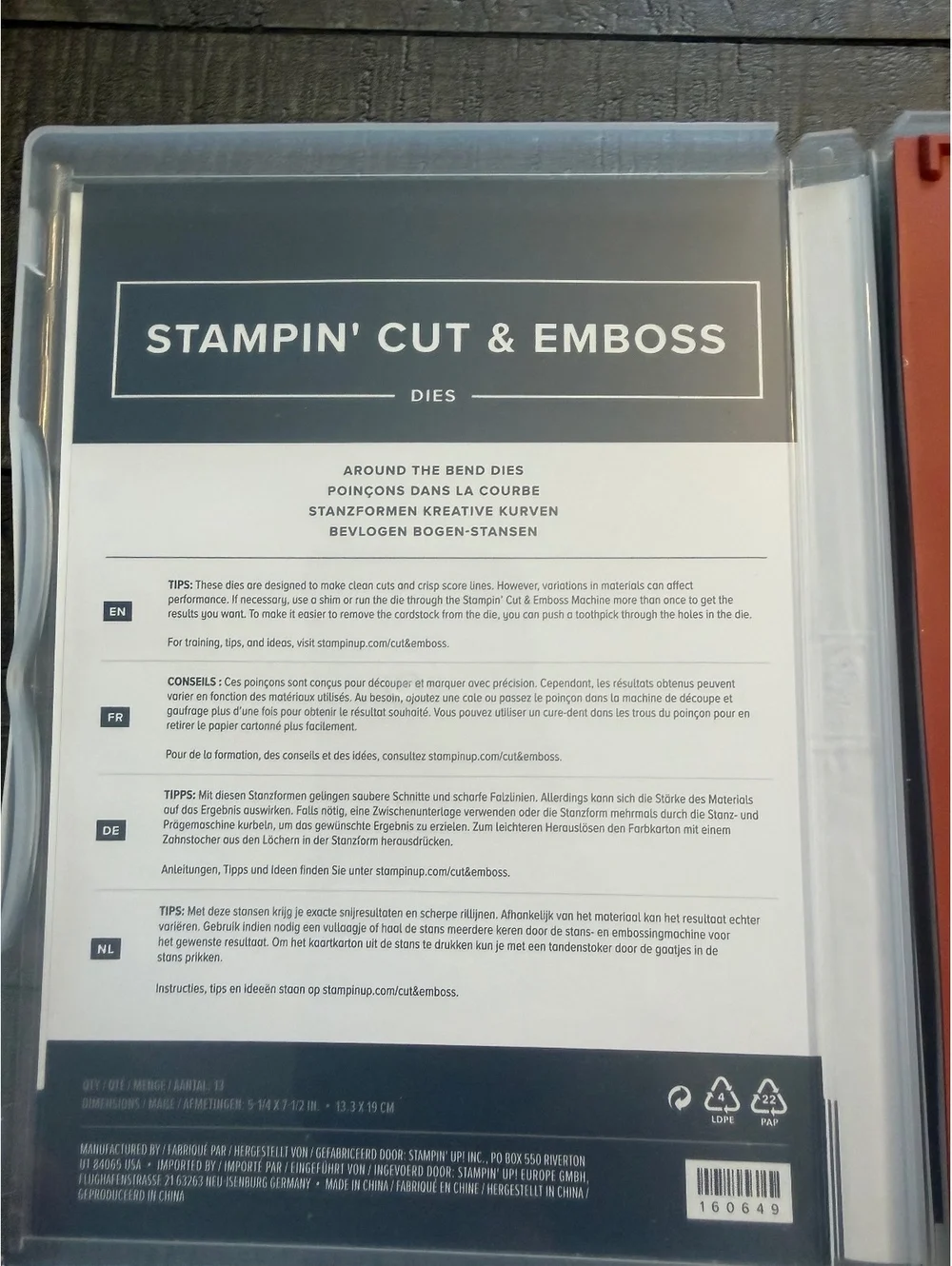 Stampin’ Up Around The Bend stamp set and Around The Bend Dies die cut set